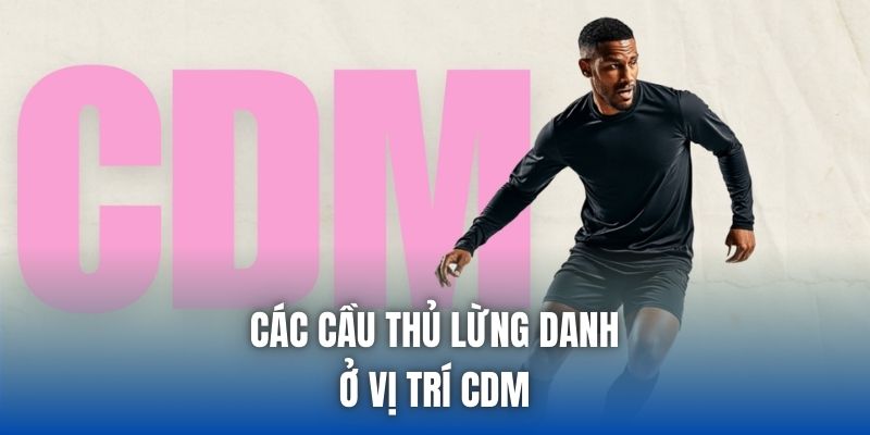 Các cầu thủ lừng danh ở vị trí CDM