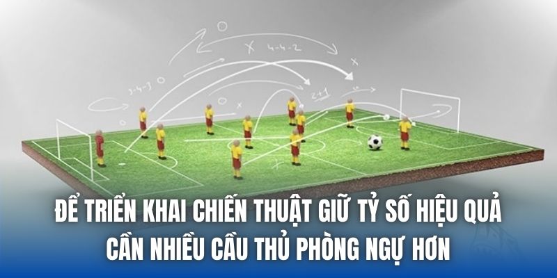 Để triển khai chiến thuật giữ tỷ số hiệu quả cần nhiều cầu thủ phòng ngự hơn